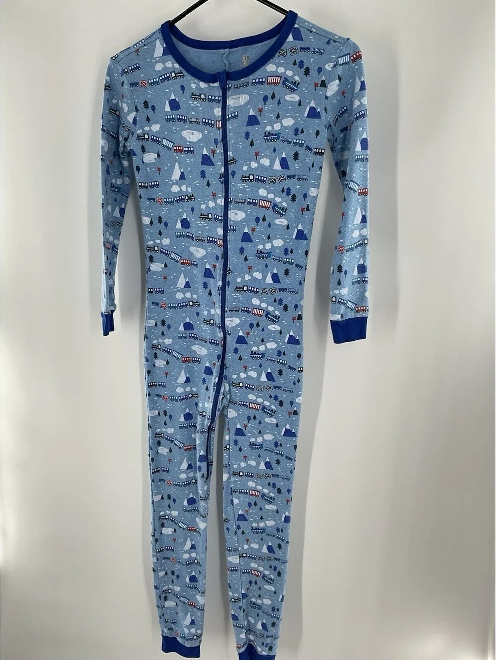 Gymboree Boys Size 14 Train One Piece Pajamas Footless 113